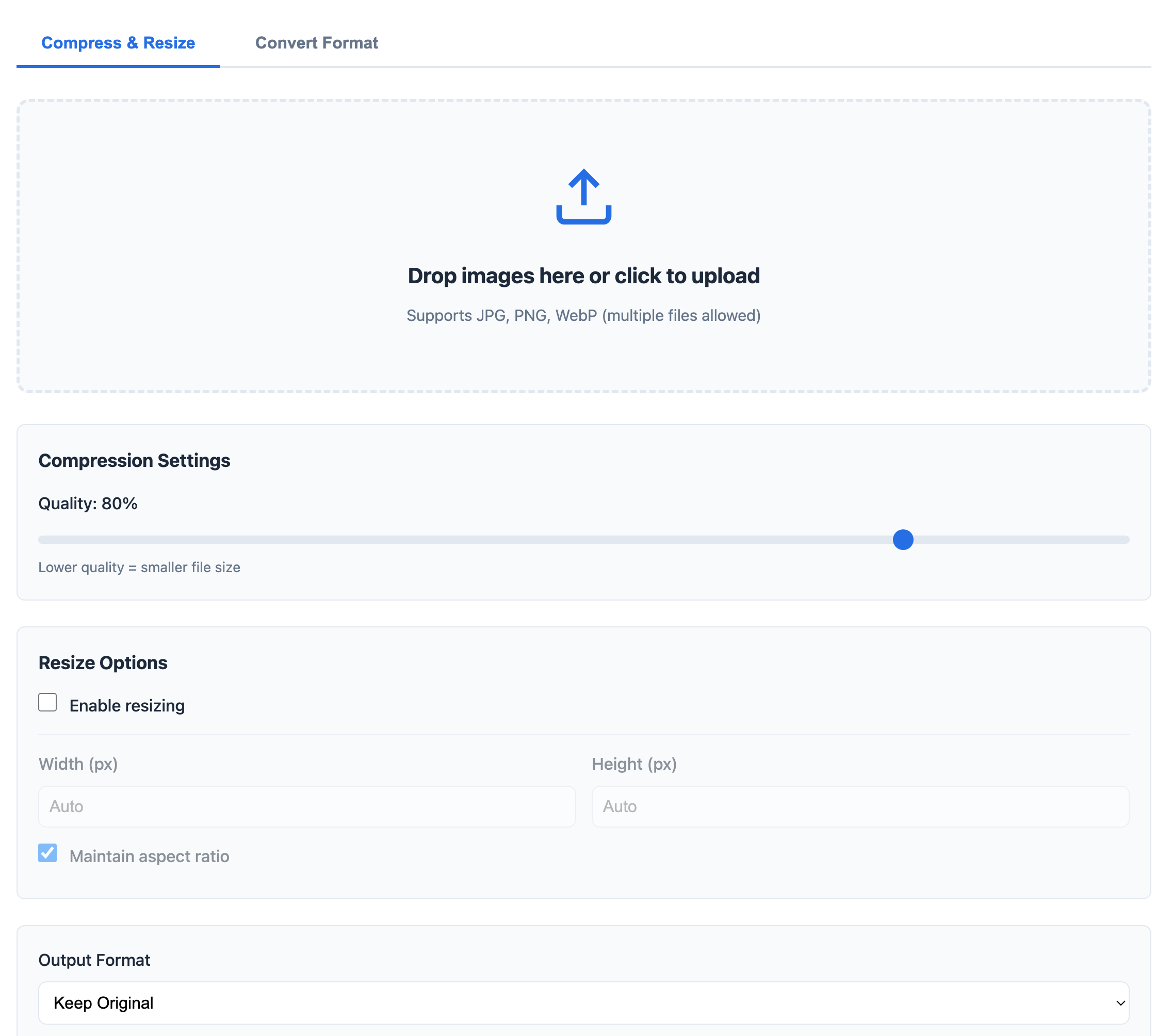 Image Compressor Converter Screenshot
